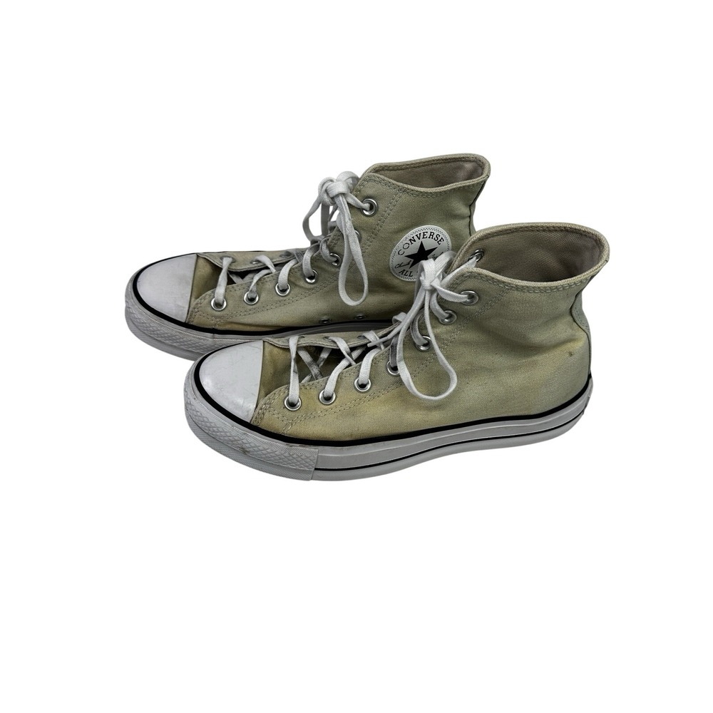 Converse Women's Chuck Taylor All Star Beige High Top‎ Sneaker Sz 9 Basketball - Picture 14 of 14